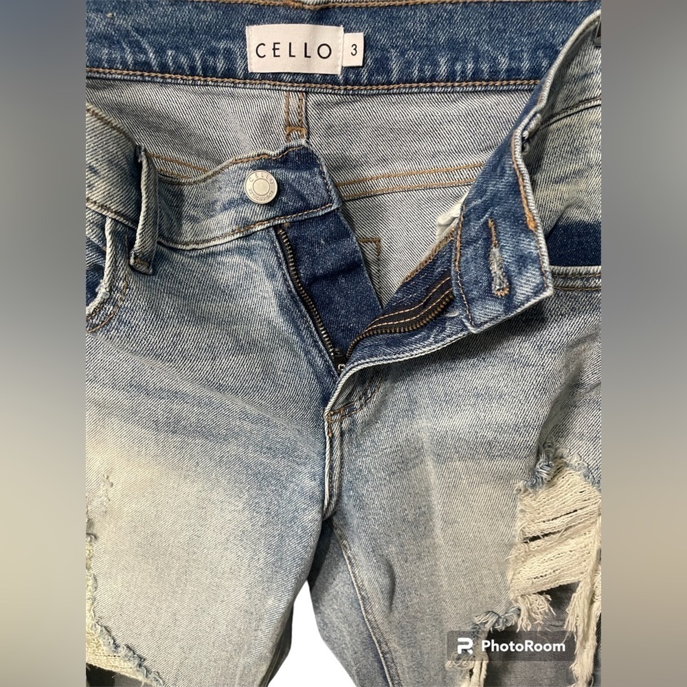 Cello Jeans | Cello Jeans Mid Rise Destroyed Slim, Size 3 - Picture 8 of 9